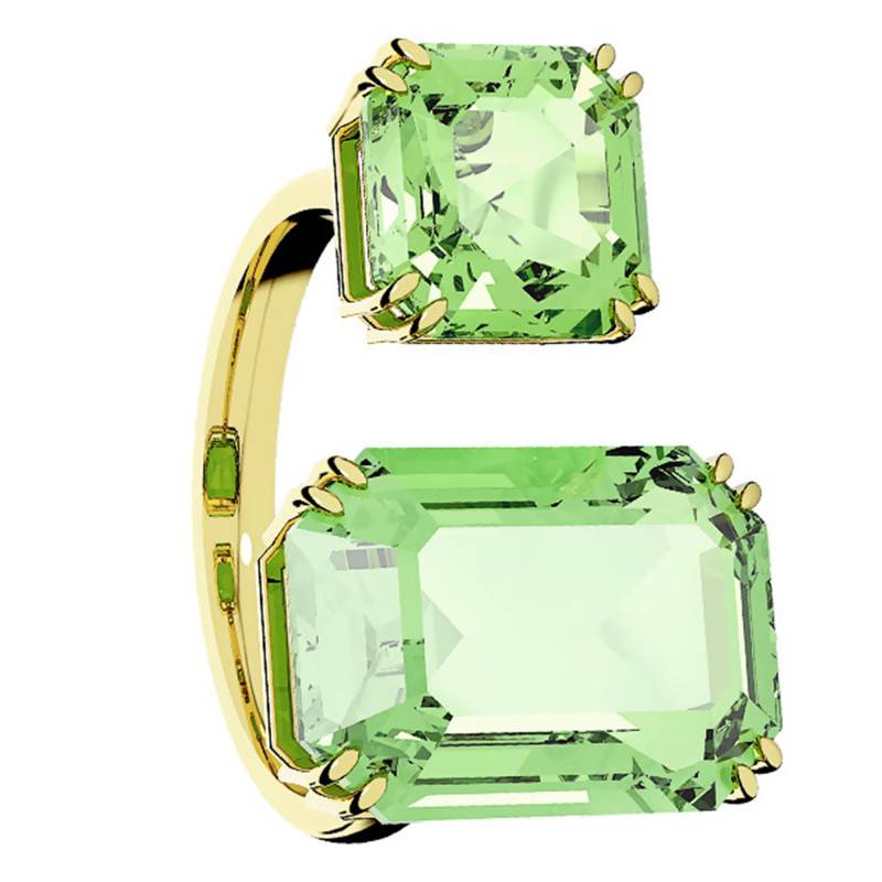 Green Crystal Gold-Plated Metal Millenia Cocktail Ring - 5619628 - Swarovski