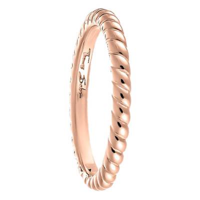 Bague "aspect cordelette" doré rose, en Argent (TR1978-415-12) - Thomas Sabo