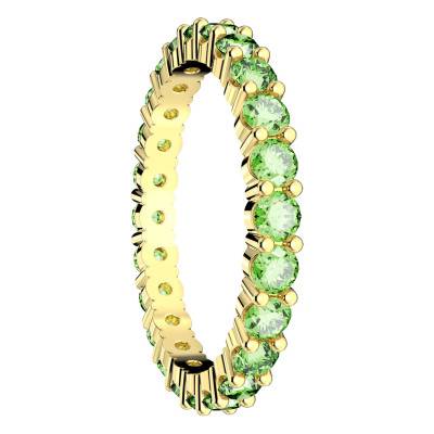 Bague Matrix Métal Doré & Cristaux Verts 5658660 - Swarovski