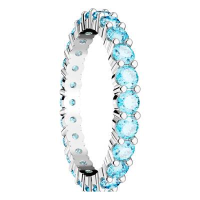 Bague Matrix Bleue, Métal Rhodié et Cristaux 5658672 - Swarovski