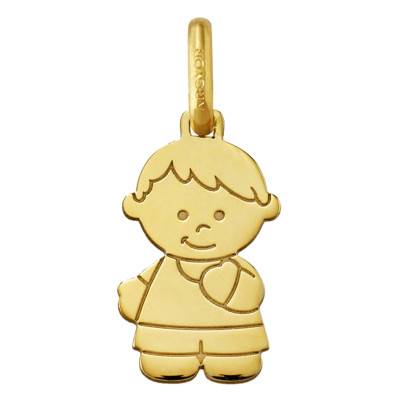 750 Yellow Gold Little Boy Pendant - Argyor