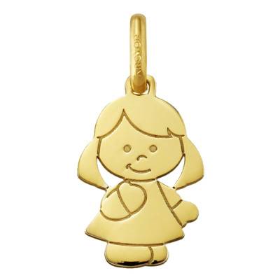 750/1000 Yellow Gold Little Girl Pendant - Argyor