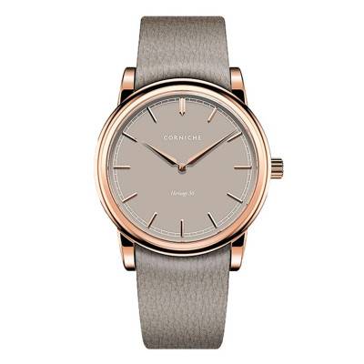 Montre Heritage 36 Rose Gold / Taupe Dial - Corniche