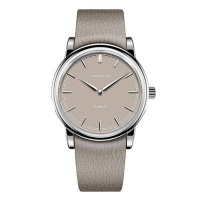 Montre Heritage 36 Steel / Taupe Dial - Corniche