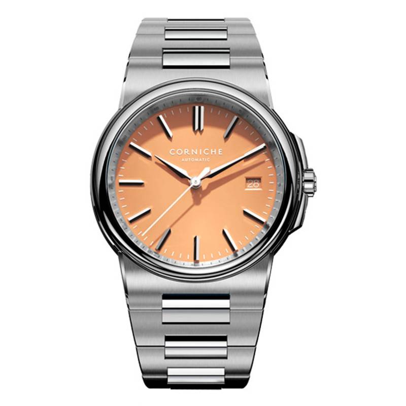 La Grande Corniche Steel with Salmon Dial Watch - Corniche