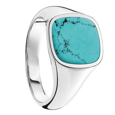 Classic Turquoise Ring - TR2332-404-17 - Thomas Sabo