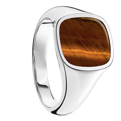 Classic Tiger's Eye Ring - TR2332-045-2 - Thomas Sabo