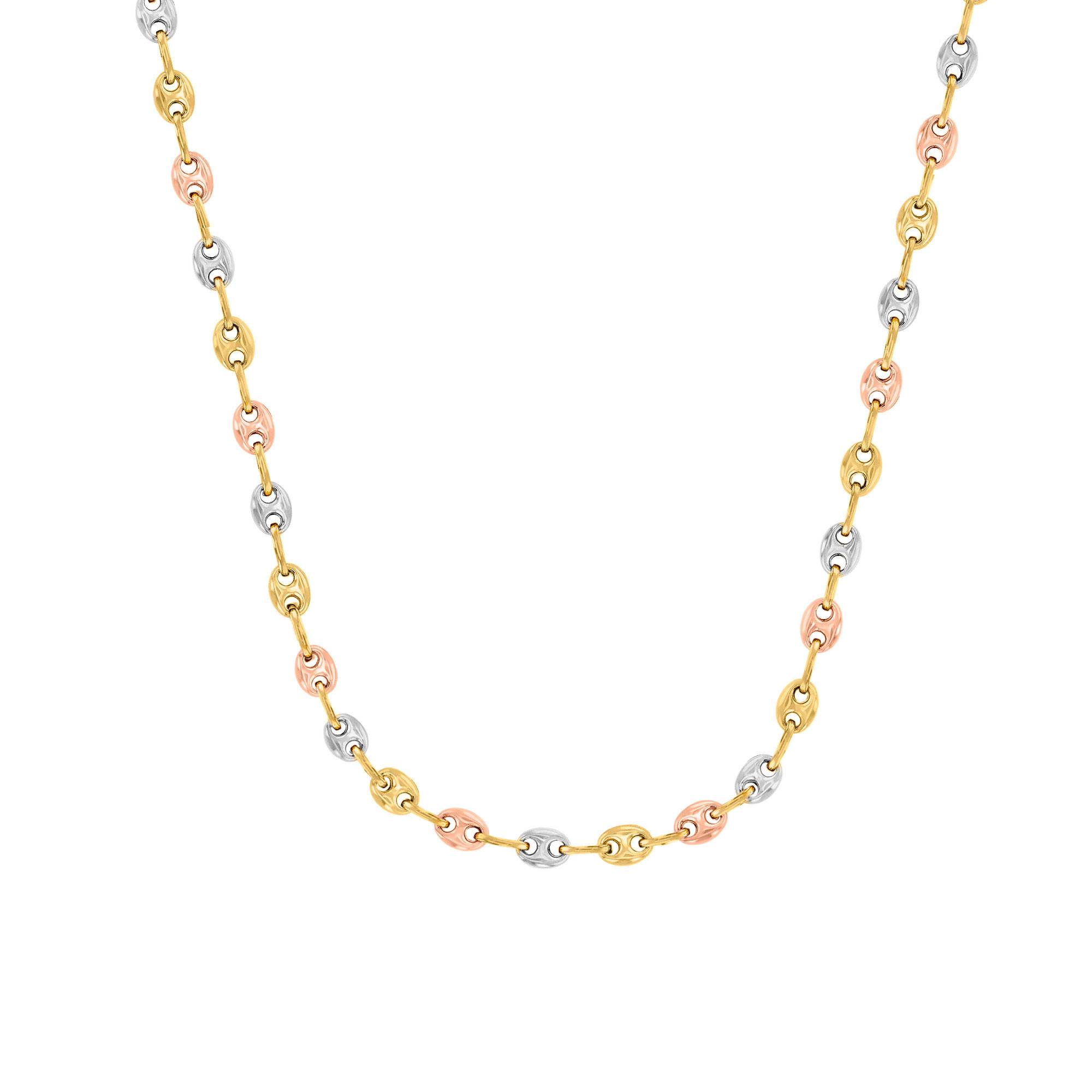 Bijoux Collier 45 Cm Homme Collier Homme Doré Maille Figaro 45cm