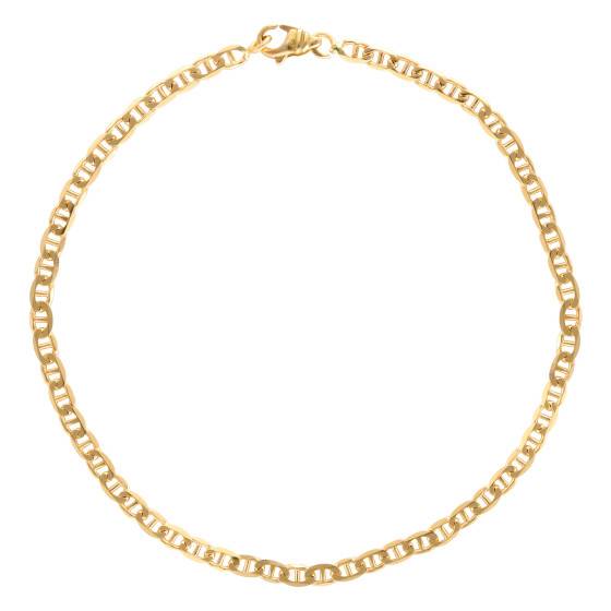Bracelet Maillon Gourmette Or Jaune 18 Carats - Poids 6,04g, Longueur 20,5cm, Occasion Excellent état
