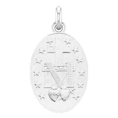 Médaille Ovale Vierge Miraculeuse Argent - Becker