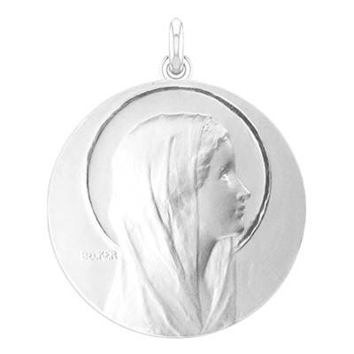 Médaille de Berceau Annonciation Argent, Diamètre 50 mm - Becker