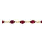 Bracelet Rubis Or Jaune