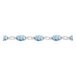 Bracelet Topaze Or Blanc