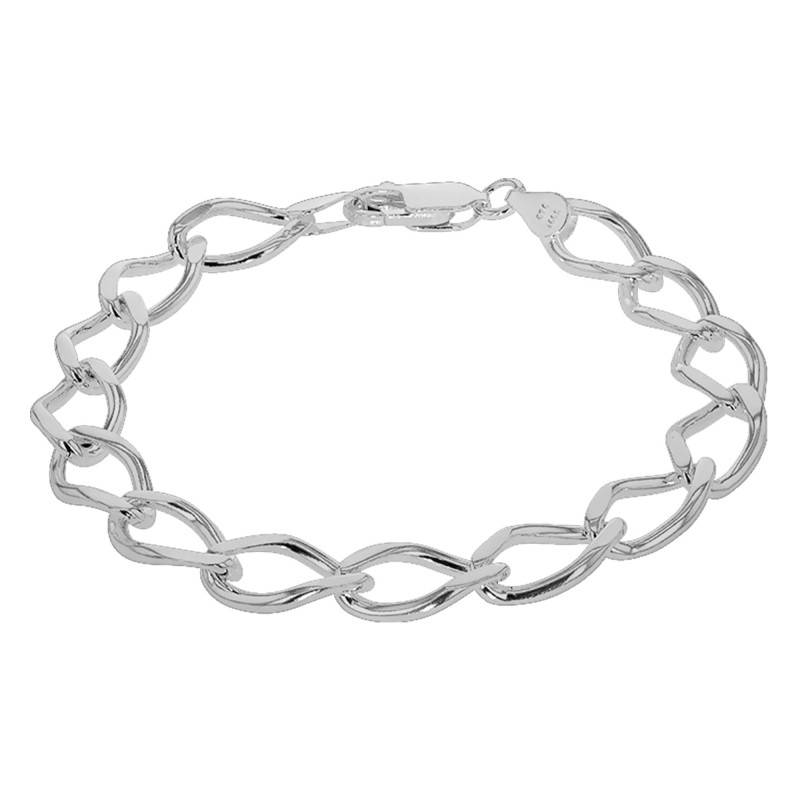 Silver 925 Rombo Link Bracelet, Length 21 cm - Artemis