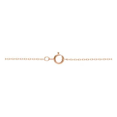 Bracelet Coeur et Cercle Ajourés, Or Bicolore 375 & Diamants 0,02 ct, Longueur 18 cm - Aurora
