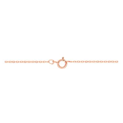 Bracelet Coeur Ajouré, Or Rose 375 & Diamant 0,01 ct, Longueur 18 cm, Largeur 0,50 mm et 1,55 mm - Aurora