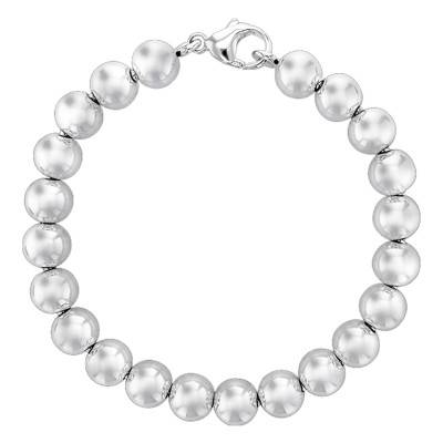 Bracelet Perles Argent, Longueur 21 cm - Artemis