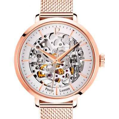 Montre Automatic PVD or rose Maille Milanaise 313B928 - Pierre Lannier