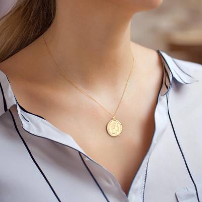 750/1000 Yellow Gold Napoleon III 10F Coin Pendant - Lucas Lucor