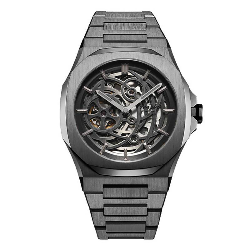 Gun Metal SKBJ11 Skeleton Watch - D1 Milano