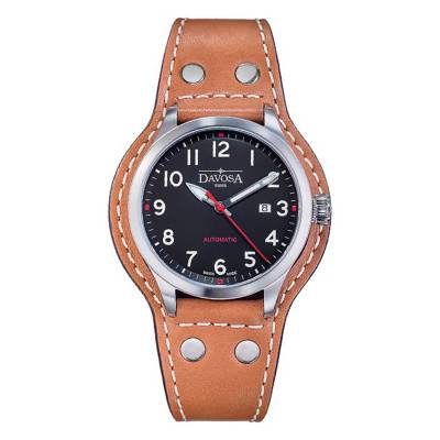 Montre Axis Black / Brown Automatic - Davosa