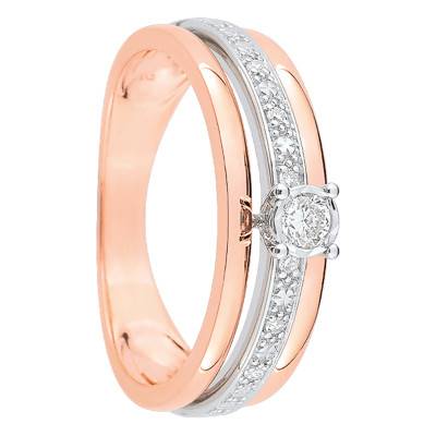 Bague Esmée Or Rose & Diamants - Joelli