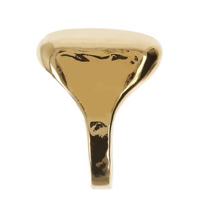 Yellow Gold-Plated Horned Ring - Etrusca Gioielli