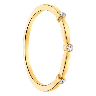Trio 375 Yellow Gold & Diamond Comfort-Fit Wedding Ring - Juweel