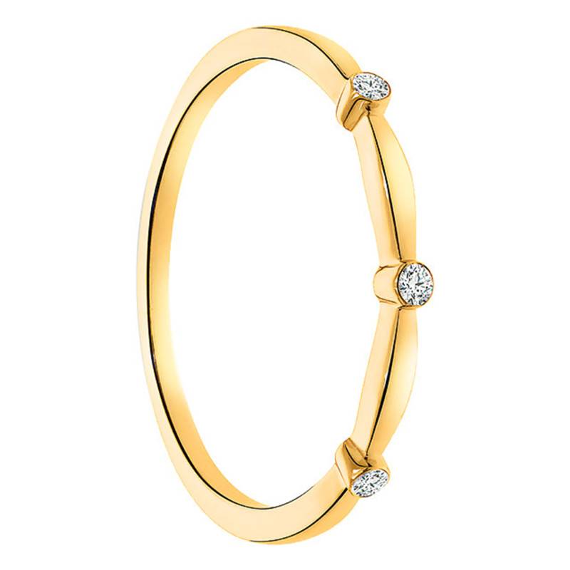 Trio 375 Yellow Gold & Diamond Comfort-Fit Wedding Ring - Juweel