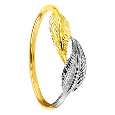 Bague Petite Double Plumes 2 Ors 375 - Scarlett or Scarlett