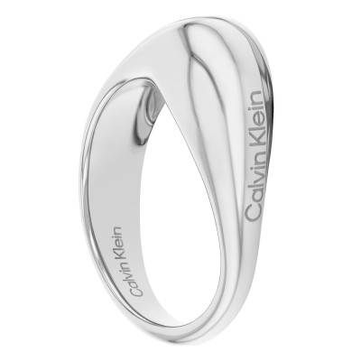 Elongated Drops Stainless Steel Ring - 35000447C - Calvin Klein