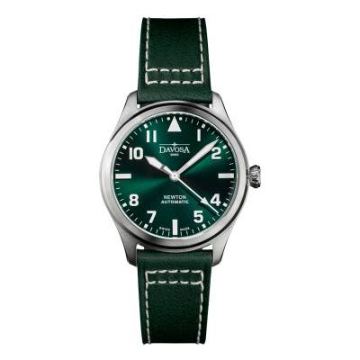 Green Newton Pilot Automatic Watch - Davosa