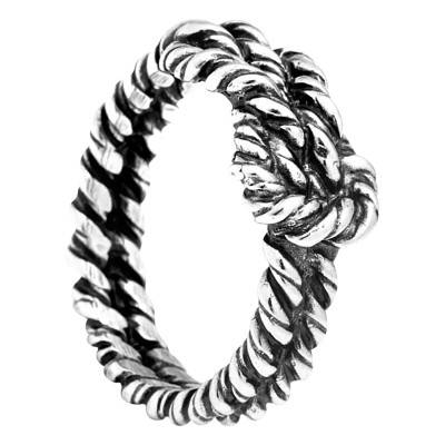 925 Silver Nautical Knot Ring - Size 64 - Giovanni Raspini