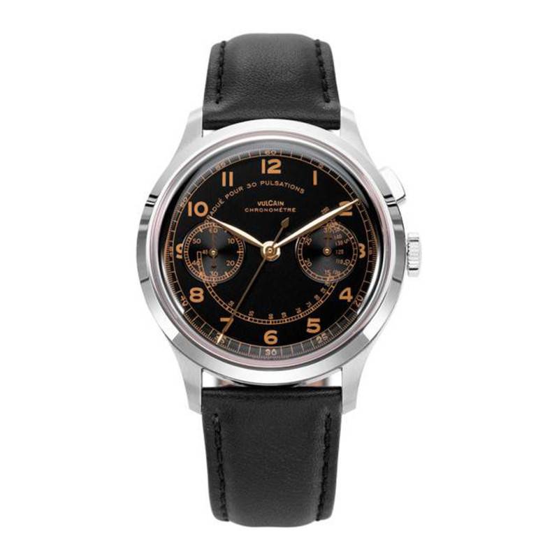 Black Monopusher Heritage Watch 650167A08.BAC201 - Vulcain