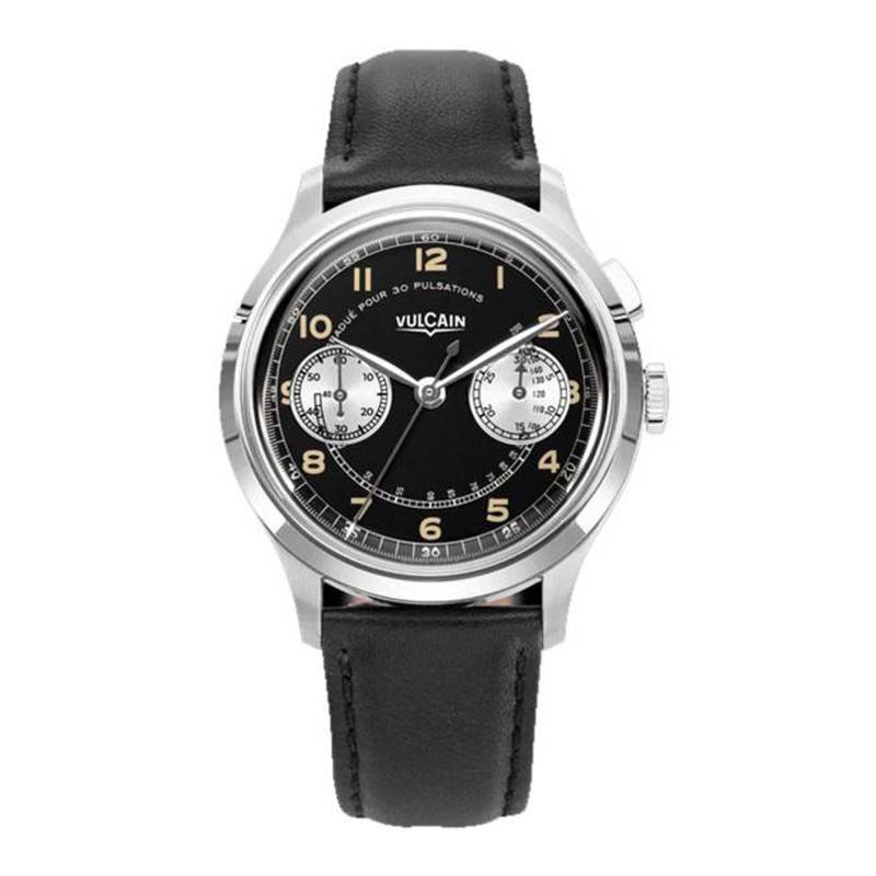 Monopusher Heritage Black & White Watch 650157A08.BAC243 - Vulcain