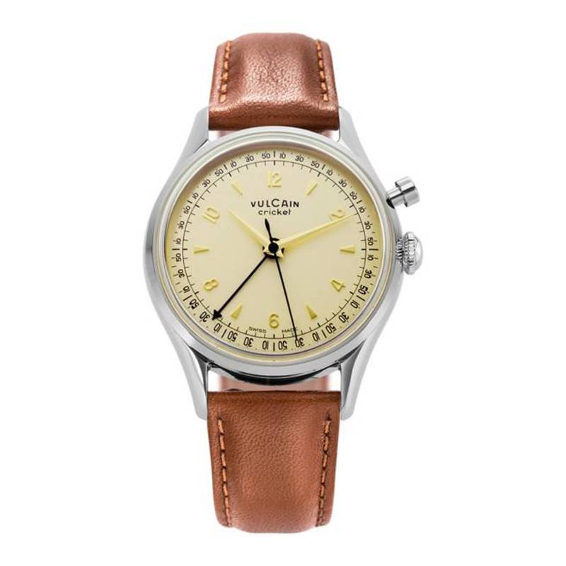 Vulcain Cricket Tradition Eggshell 36mm Watch 100269A76.BAC307 - Vulcain