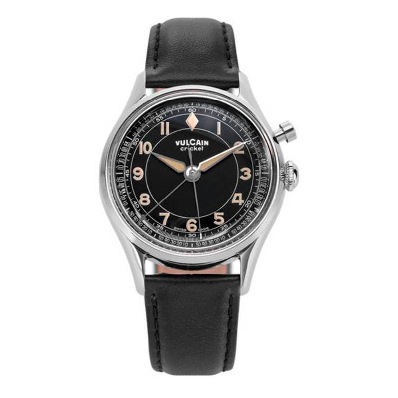 Cricket Tradition 36 mm Black Plain Watch - Vulcain