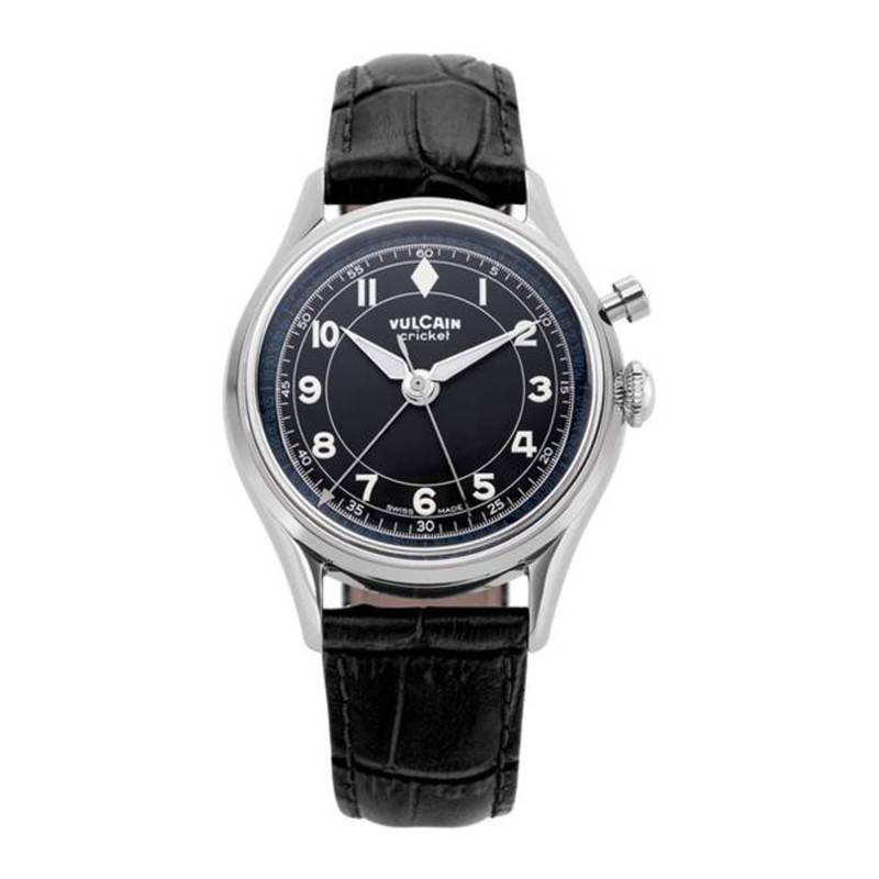 Cricket Classique 36 mm Black Alligator Watch - Vulcain
