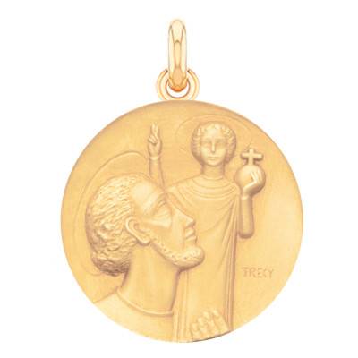 Médaille Saint Christophe de Trécy Or Jaune 750, Diamètre 17 mm à 23 mm - Becker