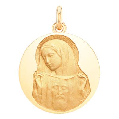 Médaille Sainte Véronique Or Jaune 750, Diamètre 15 mm à 20 mm - Becker