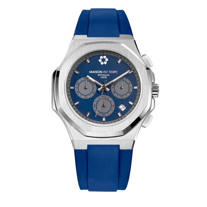 Blue Silicone MTGamma Chronograph Watch - Maison du Temps