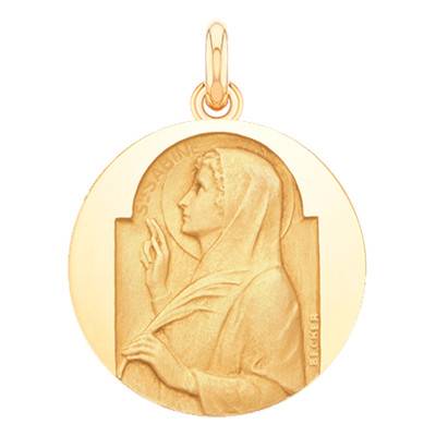 Médaille Sainte Sabine Or Jaune 750, Diamètre 15 mm à 20 mm - Becker