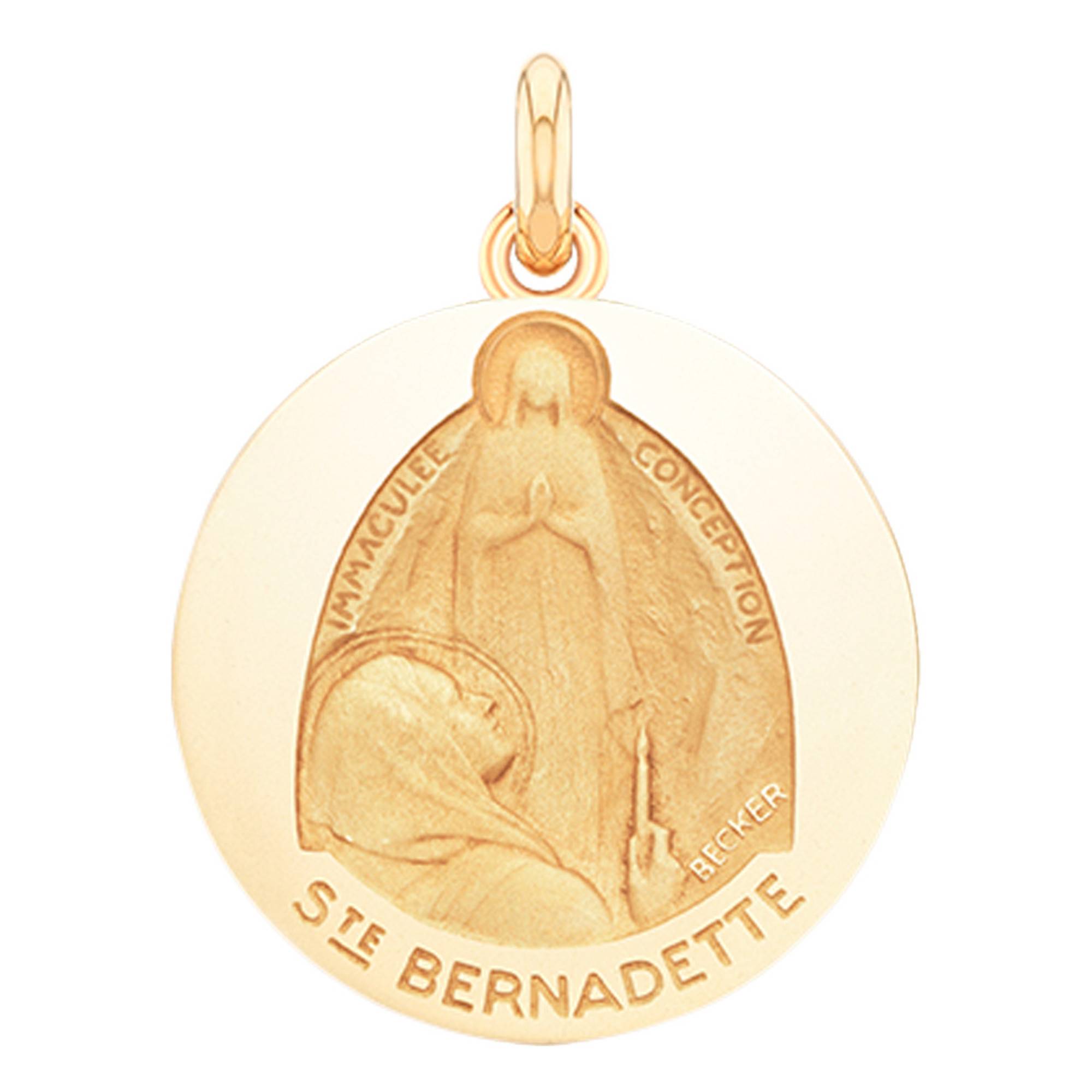 【BGS 10 ゴールドラベル】メアリー ベイゴッデス SP サイン bg776 Médaille Sainte Bernadette Extase, Médaille or jaune 15 mm - Ocarat
