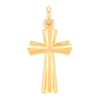Croix Solaire 35 x 24 mm en Or Jaune 750 - Becker