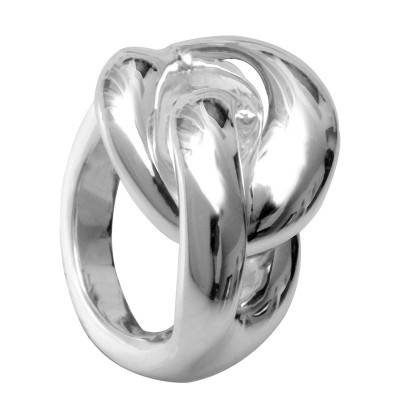 925 Silver Knot Ring - Clio Blue