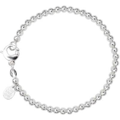 Bracelet Christine Perles en Argent 4 à 5 mm, Longueur 18 cm - Clio Blue
