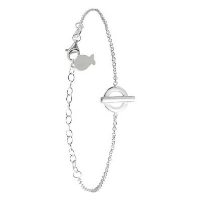 Bracelet Mini Nautica en Argent, Longueur 15,5 cm à 18,5 cm - Clio Blue