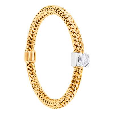 Bague, Or Jaune 750 & Diamant - Caterina B
