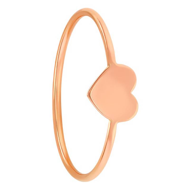 Rose Gold 750 Heart Ring - Caterina B