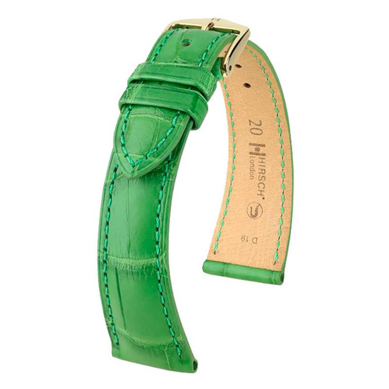London Matte Green Watch Strap 0420742 - Hirsch